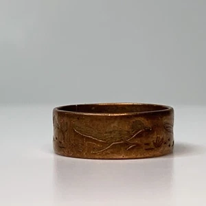 Roadrunner Dessert Ring Copper Size 5 Native American Southwestern - Picture 1 of 14