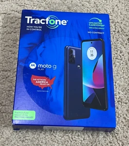 Tracfone (Unlocked) Motorola Moto G Play XT2271DL 32GB Blue Phone - Picture 1 of 2