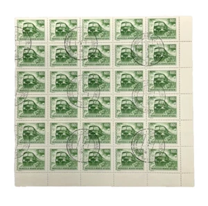 Mongolia 1973 vintage, hoja de 30 sellos cancelados - Imagen 1 de 1