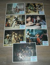 1973 THE GOLDEN VOYAGE of SINBAD LOT 7 NUMBERED LOBBY CARDS CAROLINE MUNRO