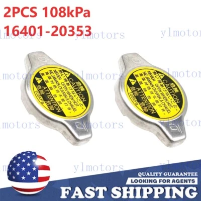 For Toyota 2001-2017 Camry Corolla 16401-20353 Radiator Cap 108kPa Replacement Foto 1 de 4