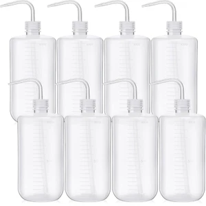8 Pcs 1000 Ml 33 Oz Plastic Squeeze Bottle Safety Wash Squirt Tattoo with Narrow - Picture 1 of 6