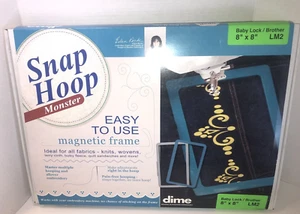 LM2 Snap Hoop Monster Magnetic Embroidery Hoop BabyLock/Brother (8" x 8") New - Picture 1 of 10