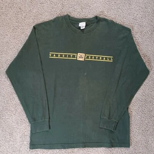 Vtg Varsity Outfitters Clover Brand Green Cotton Varsity Football Logo 1985? - Picture 1 of 9