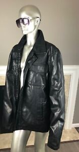 Levi's Faux Leather Outer Shell Black Coats, Jackets & Vests for 