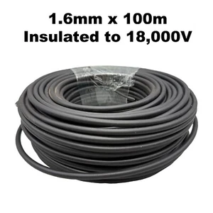 Abführkabel 1,6 mm - 100 Meter Elektrozaun Netz unterirdisch 18.000 V - Bild 1 von 2