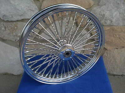 21X3.5" DNA 08-UP ABS MAMMOTH 52 DIAMOND SPOKE FRONT WHEEL FOR HARLEY TOURING - Image 1 of 4