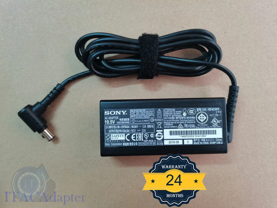 NEW Original VGP-AC19V75 19.5V 2.3A for SONY SRS-ZR7 VGP-AC19V67 OEM AC Adapter - image 1 of 4