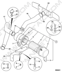 JCB Genuine Part 331/28945 Box air induct - Picture 1 of 1
