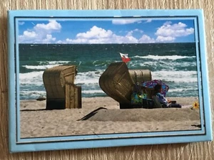 Kühlschrankmagnet - Ostsee Strand Strandkörbe - Lagerware Neu - Bild 1 von 2