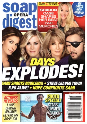 Soap Opera Digest Magazine September 3 2018 Days of our Lives Sharon Case  - Image 1 of 3