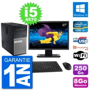 PC tour DELL 7020 Bildschirm 27 " Intel i5-4570 RAM 8Go Scheibe 250Go Windows 10 - Bild 1 von 3