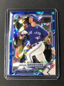 2021 Bowman Chrome Sapphire Jordan Groshans Refractor #BCP-70 TOR Blue Jays - Picture 1 of 2