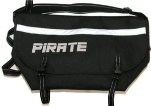 Bolso Mensajero Bicicleta Pequeño Negro Logo Pirata Reflectante - Imagen 1 de 1