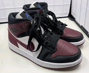 Jordan 1 Mid SE Schuh Damen 6 Black Dark Beetroot Red White Black CZ4385-016 - Bild 1 von 11