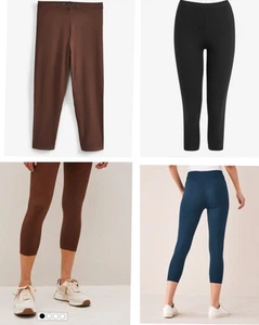 Next New Cropped Leggings Black/Navy/Brown Size 8 to 24 - Picture 1 of 11