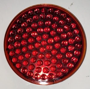 EARLY Vintage 3-3/8” GLASS REFLECTOR Persons? Great Lakes? Car Truck Accessory - Picture 1 of 15