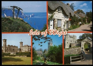 Isle Of Wight Multi View Postcard - Picture 1 of 2