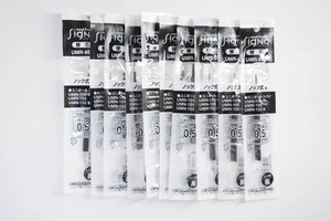 Uniball UMR-85N gel ink ballpoint pen refill 0.5mm black set of 10 - Picture 1 of 1