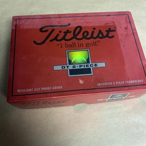 Titleist #1 Ball in Golf DT 2-Piece Golf Balls 12 Balls Made in USA - Picture 1 of 4