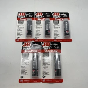 J-B Weld SteelStik Lot of 5 Steel Reinforced Grey Epoxy Putty Sticks(EB-1732) - Picture 1 of 1