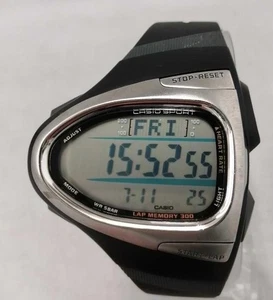 Casio Chr-200J-1JR Sports Watch Digital Resin Band Used - Picture 1 of 6