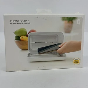 2020 Otter Box PhoneSoap 3 UV Desinfektionsmittel und Ladegerät für Handys Weiß Neu - Bild 1 von 5