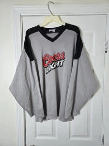 Coors leichtes Hockey Trikot Herren Größe 2XL XXL grau Bier Made in USA Lager Molson - Bild 1 von 6