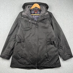 GERRY Mantel Damen Large schwarz 3-in-1 Puffer Regensysteme Jacke Winter Kapuze - Bild 1 von 10