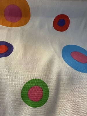 趣味织物浴帘多色圆圈和圆点浴室装饰目标 — 第 1/4 张图片