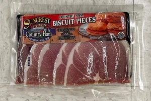 Suncrest Farms Old Fashioned Cured Country Ham Pork Slices Biscuit Pieces - Picture 1 of 6