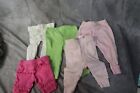 Lot Of 5 Baby Girl Pant Bottoms 3 Month 3-6 Month And Preemie