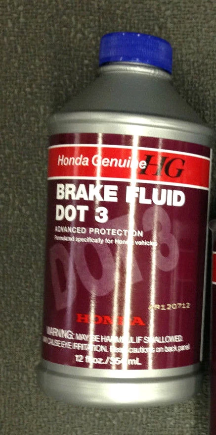 Genuine OEM Honda Brake Fluid Bottle 12 Ounces oz. 08798-9008 DOT 3 Ounce - Image 1 of 1