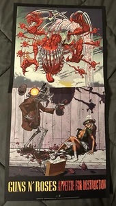"Mini póster Guns N Roses bloqueado y cargado Appetite for Destruction 12"" x 24"" nuevo" - Imagen 1 de 6