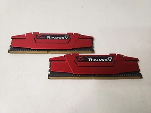 G.Skill RED RipjawsV 8GB (4GBx2) DDR4 2666MHz RAM (F4-2666C15D-8GVR) - Picture 1 of 3