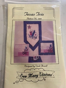 Texas Trio Quilt Pattern 2604 Sew Many Visions - Picture 1 of 2