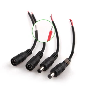 10Pcs 5.5x2.1 Plug DC male/Female Cable Wire Connector For 3528 5050 LED Strip - Picture 1 of 6