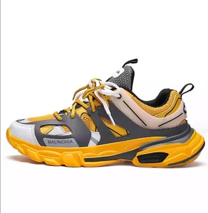 Mens womens trainers UK size 7.5 (grey and yellow) - Picture 1 of 7