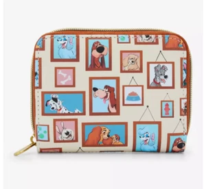 Loungefly Disney Dogs Gallery Mini Zipper Wallet SEALED - Picture 1 of 7