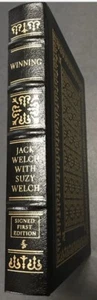 WINNING - Easton Press RARE SIGNED TWICE Jack Welch Suzy GE General Electric CEO - Picture 1 of 8