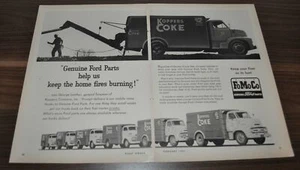 1957 Ford Truck Ad Genuine Parts FoMoCo Koppers Coke Kenworth Merchants - Picture 1 of 2