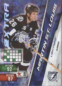 2010-11 Panini Adrenalyn XL Hockey Extra Signature #ES14 Martin St. Louis 