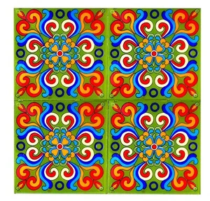 Home Decor Tiles Ceramic High Lighter Wall Kitchen Bathroom Tiles 4 Pcs 6x6'' - Picture 1 of 4