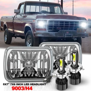 5X7" 7x6 inch LED Headlight Hi/Lo Beam DRL for Ford F150 F250 F350 1978-1986 - Picture 1 of 12