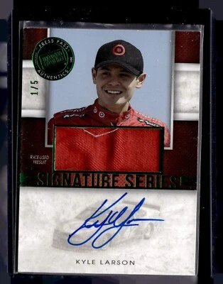 2015 Press Pass Cup Chase Racing Signature Series Kyle Larson /5 Autograph Auto - Image 1 of 2
