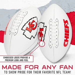 Nuevo con etiquetas Franklin Kansas City Chief Autógrafo Tamaño Completo Fútbol ***Se envía desinflado*** - Imagen 1 de 7