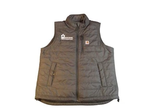CARHARTT Rain Defender Puffer Vest Boy XL 16-18 Black Relax FIT OV2286-W - Picture 1 of 13