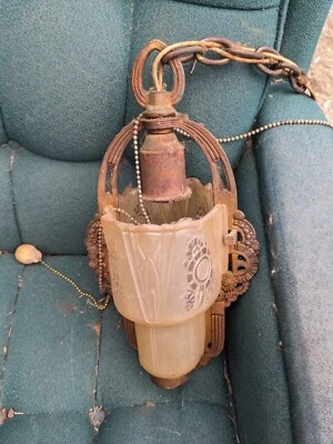 araña de luz única art deco 1927 Foto 1 de 4