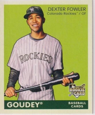 Mini espalda verde Upper Deck Goudey #65 Dexter Fowler 2009 Foto 1 de 2