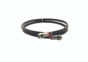 Steren 3 ft RG6 cuatro escudos coaxiales con conectores F negro - Imagen 1 de 1